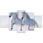 Stretched Canvas Print Animal Modern,Five Panels Canvas Any Shape Print Wall Decor For Home Decora