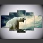 Stretched Canvas Print Animal Modern,Five Panels Canvas Any Shape Print Wall Decor For Home Decora