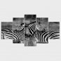 Stretched Canvas Print Animal Modern,Five Panels Canvas Any Shape Print Wall Decor For Home Decora