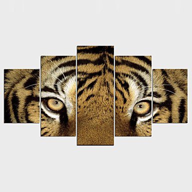 Stretched Canvas Print Animal Modern,Five Panels Canvas Any Shape Print Wall Decor For Home Decora