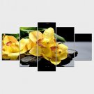 Stretched Canvas Print Floral/Botanical Modern,Five Panels Canvas Any Shape Print Wall Decor For H