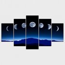 Stretched Canvas Print Fantasy Style Modern,Five Panels Canvas Any Shape Print Wall Decor For Home