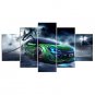 Stretched Canvas Print Still Life Fantasy Style Modern,Five Panels Canvas Any Shape Print Wall Dec