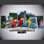 Stretched Canvas Print Animal Style Modern,Five Panels Canvas Any Shape Print Wall Decor For Home