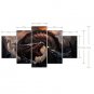 Stretched Canvas Print Animal Style Modern,Five Panels Canvas Any Shape Print Wall Decor For Home