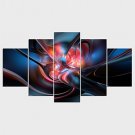 Stretched Canvas Print Landscape Fantasy Style Modern,Five Panels Canvas Any Shape Print Wall Deco