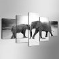 Stretched Canvas Print Animal Modern,Five Panels Any Shape Print Wall Decor For Home Decoration
