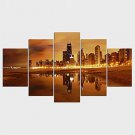 Stretched Canvas Print Landscape Modern Classic,Five Panels Canvas Any Shape Print Wall Decor For