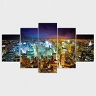 Stretched Canvas Print Landscape Style Modern,Five Panels Canvas Any Shape Print Wall Decor For Ho