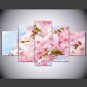 Stretched Canvas Print Landscape Floral/Botanical Style Modern,Five Panels Canvas Any Shape Print