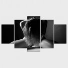 Stretched Canvas Print People Nude Style Modern,Five Panels Canvas Any Shape Print Wall Decor For