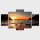 Stretched Canvas Print Landscape Style Modern,Five Panels Canvas Any Shape Print Wall Decor For Ho