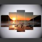 Stretched Canvas Print Landscape Style Modern,Five Panels Canvas Any Shape Print Wall Decor For Ho
