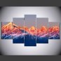 Stretched Canvas Print Landscape Style Modern,Five Panels Canvas Any Shape Print Wall Decor For Ho