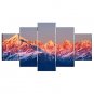 Stretched Canvas Print Landscape Style Modern,Five Panels Canvas Any Shape Print Wall Decor For Ho
