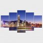 Stretched Canvas Print Landscape Still Life Style Modern,Five Panels Canvas Any Shape Print Wall D