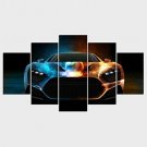 Stretched Canvas Print Still Life Fantasy Style Modern,Five Panels Canvas Any Shape Print Wall Dec