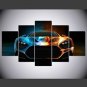 Stretched Canvas Print Still Life Fantasy Style Modern,Five Panels Canvas Any Shape Print Wall Dec