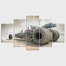 Stretched Canvas Print Still Life Style Classic,Five Panels Canvas Any Shape Print Wall Decor For