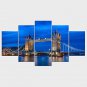Stretched Canvas Print Landscape Modern,Five Panels Canvas Any Shape Print Wall Decor For Home Dec