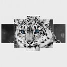 Stretched Canvas Print Animal Classic,Five Panels Canvas Any Shape Print Wall Decor For Home Decor