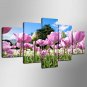 Stretched Canvas Print Landscape Floral/Botanical Classic Pastoral,Five Panels Canvas Any Shape Pr