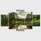 Landscape Floral/Botanical Modern Pastoral,Five Panels Canvas Any Shape Print Wall Decor For Home
