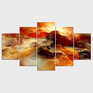 Stretched Canvas Print Abstract Style Classic,Five Panels Canvas Any Shape Print Wall Decor For Ho