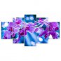 Stretched Canvas Print Landscape Floral/Botanical Style Modern,Five Panels Canvas Any Shape Print