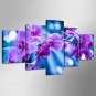 Stretched Canvas Print Landscape Floral/Botanical Style Modern,Five Panels Canvas Any Shape Print