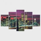 Stretched Canvas Print Landscape Still Life Modern,Five Panels Canvas Any Shape Print Wall Decor F