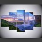Stretched Canvas Print Landscape Floral/Botanical Classic Pastoral,Five Panels Canvas Any Shape Pr