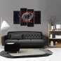 VISUAL STAR4 Panel Galaxy Canvas Print Stretched and Framed Canvas Art Ready to Hang