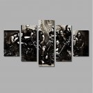 Inspiring Quotes Sunset Scenery 5 Panels Framed Painting Printed on Canvas For Livingroom Decor Po