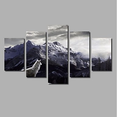 Inspiring Quotes Sunset Scenery 5 Panels Framed Painting Printed on Canvas For Livingroom Decor Po