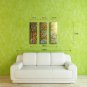 Golden Memories Canvas Art Botanical Set of 3