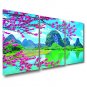 Stretched Canvas Print Three Panels Canvas Wall Decor Home Decoration Abstract Modern Pink Blossom