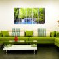 VISUAL STARGreen Forest Canvas Prinitng Art Restaurant and Office Decor Canvas Artwork Ready to Ha
