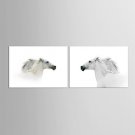 Canvas Set Famous Animal Classic Traditional,Two Panels Canvas Horizontal Print Wall Decor For Hom