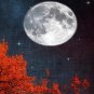 E-HOME Stretched Canvas Art The Red Tree Decoration Painting Set of 3