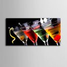 E-HOME Stretched Canvas Art Wine Glass Decoration Painting