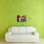 E-HOME Stretched LED Canvas Print Art Candles And Stones LED Flashing Optical Fiber Print