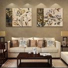 E-HOME Stretched Canvas Art Flower Decorative Painting Set of 2