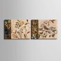 E-HOME Stretched Canvas Art Flower Decorative Painting Set of 2