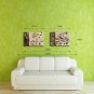 E-HOME Stretched Canvas Art Flower Decorative Painting Set of 2
