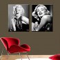 Canvas Print People Modern Marilyn MonroeTwo Panels Canvas Vertical Print Wall Decor For Home Deco