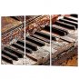 Canvas Set Abstract Still Life Modern Realism,Three Panels Canvas Vertical Print Wall Decor For Ho