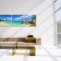 VISUAL STARBeach Scenery Picture Print/Seascape Canvas Wall Art/Blue Ocean Print Art Ready to Hang