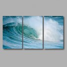Stretched Canvas Print Three Panels Canvas Wall Decor Home Decoration Abstract Modern Waves Seasca