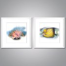 Framed Art Print Animal Leisure Modern Realism,Two Panels Canvas Square Print Wall Decor For Home